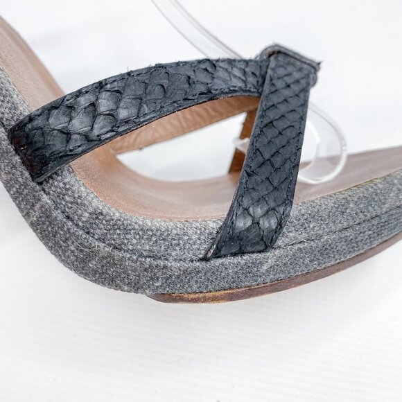 UGG Platform Gray Open Toe‎ Heels 8.5 - Picture 5 of 10